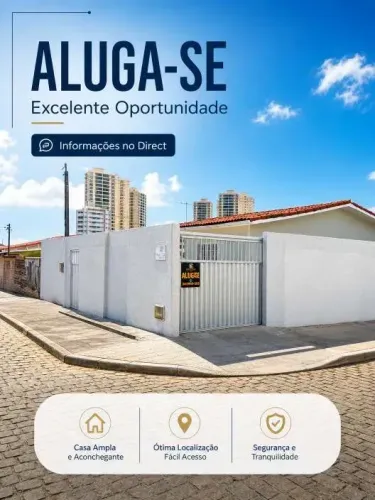 ALUGA-SE EXCELENTE CASA 3/4 CANDELARIA - CAVALCANTI CORRETOR CL5787