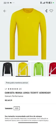 Vestiário masculino Adidas - Tamanho G