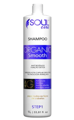 Shampoo Anti Resíduo Progressiva Orgânica Profissional Soul Care 1000 ml