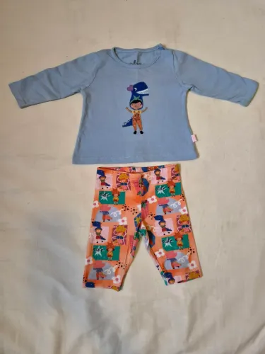 Conjunto Alphabeto Menina Dinossauro 3-6 meses