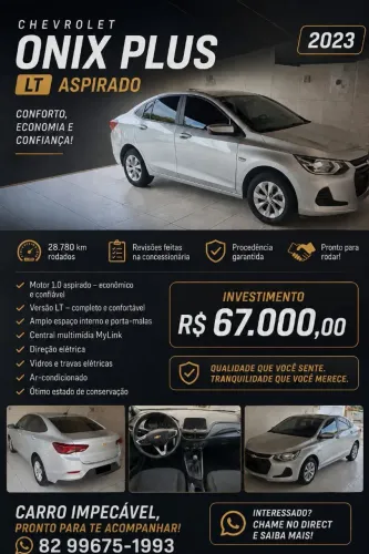 Chevrolet Onix Plus LT 1.0 12V Flex Mec. 4P 2023