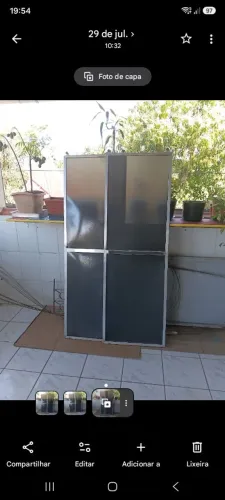 2 portas para box de banheiro de acrilico
