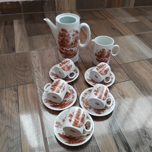 Conjunto de café porcelana Rener