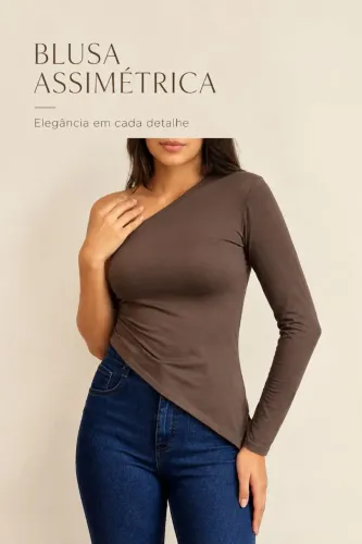 Blusa assimétrica 