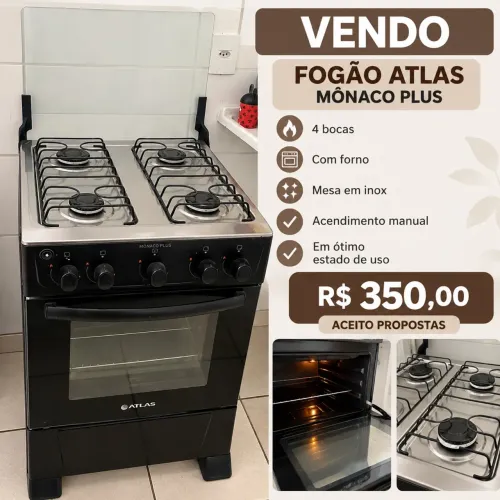 Fogão 4 bocas 