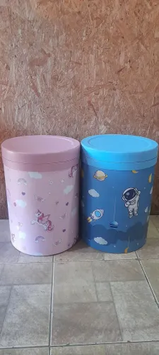 Organizador infantil menino menina grande puff kids balde festa decoração