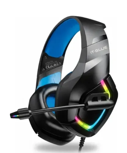 Headset Gamer Rgb Pro Conforto Com Adaptador Pc Playstation Preto