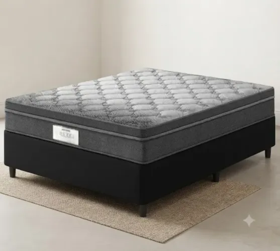 Conjunto Base e Colchão D28 De Casal - Em Estoque