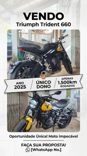 TRIUMPH TRIDENT 660 - ESTADO DE 0km