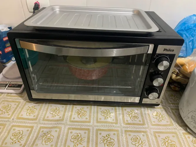 Forno elétrico Philco PFe52p preto 50L 127v