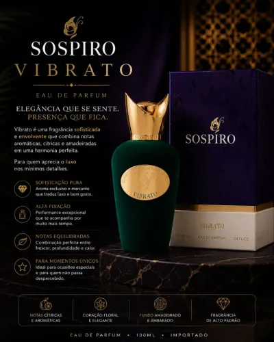 Perfume SOSPIRO VIBRATO 100ml Original Lacrado