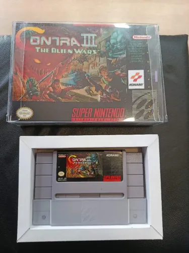 Contra III The Alien Wars 100% Original + Caixa Repro