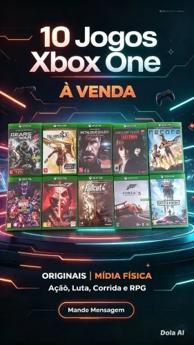 Jogos Xbox One mídia física originais