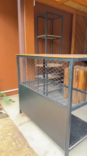 Balcão estilo industrial