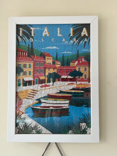 Quadro decorativo com quebra cabeças