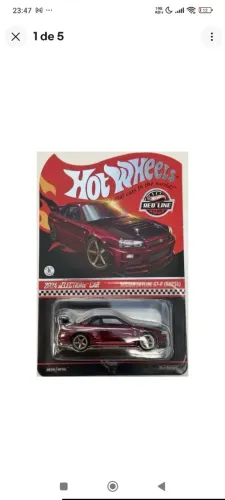 Hot Wheels Collectors RLC Exclusive Selections Nissan Skyline GT-R BNR34 Vermelho R34<br>