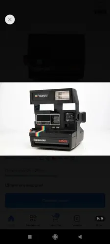 Câmera Instantânea Polaroid Supercolor 635 CL preta
