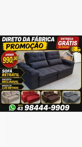 Promoção direto da fábrica Sofa retrátil encosto reclinavel medida de 2.00 metros apena990