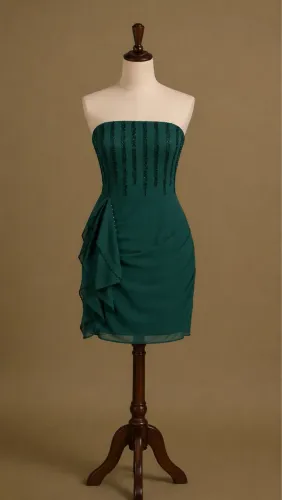 Vestido Verde com Paetês