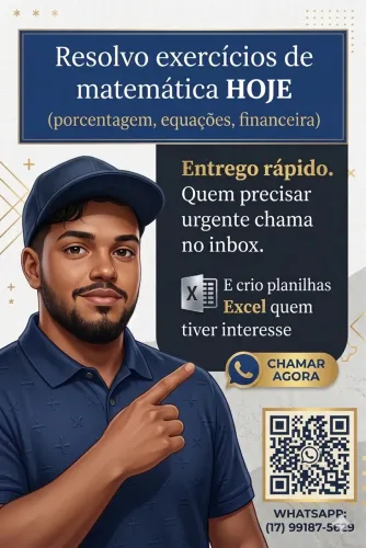Resolvo Exercícios de Matemática 