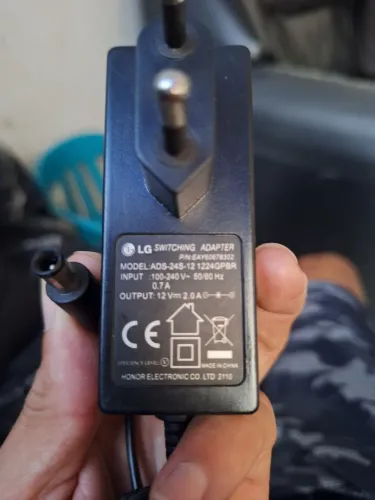 Fonte Monitor LG 12v 2A 