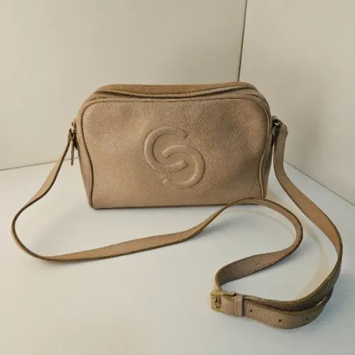 Bolsa Transversal Couro Modelo Retangular Feminina Artesanal