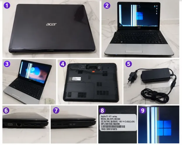 Acer Aspire E1-471 | i3 | 16GB RAM | SSD 500GB + HD 500GB | Tela com Defeito