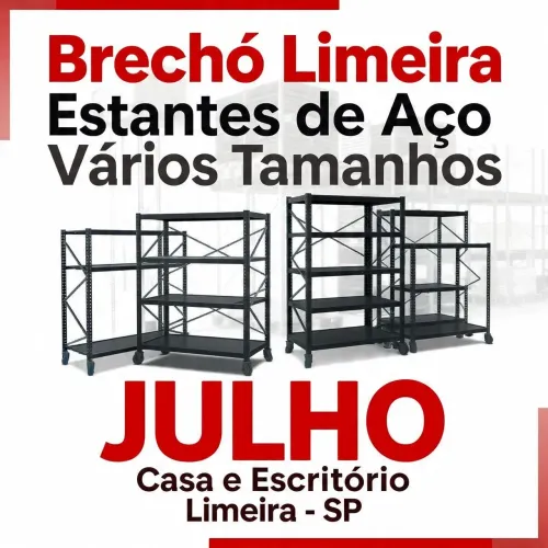 Estantes aço Limeira