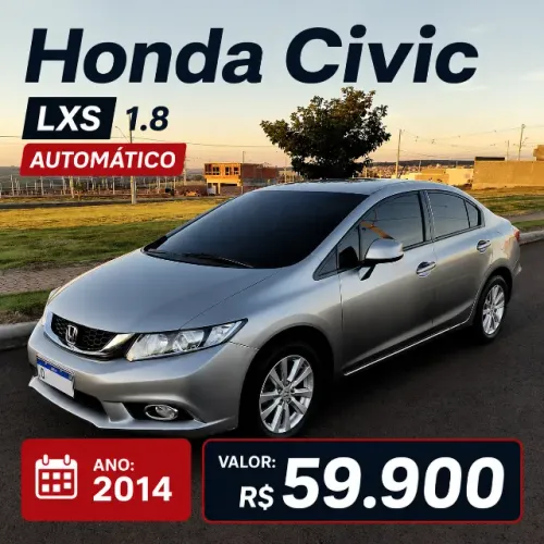 Honda Civic Sedan LXS 1.8/1.8 Flex 16V Aut. 4P 2014