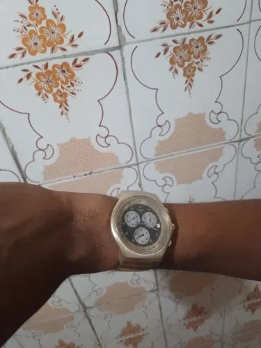 Relógio swatch cara preta original