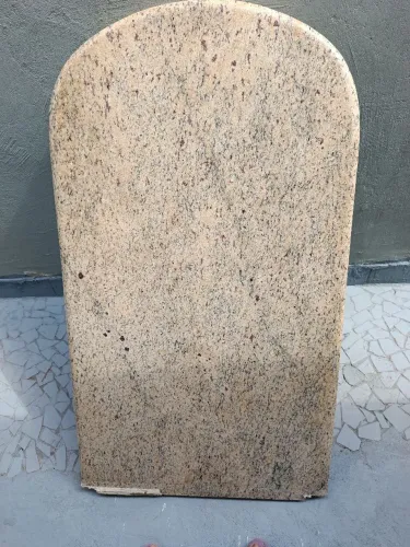 Pedra de granito e banqueta com pia