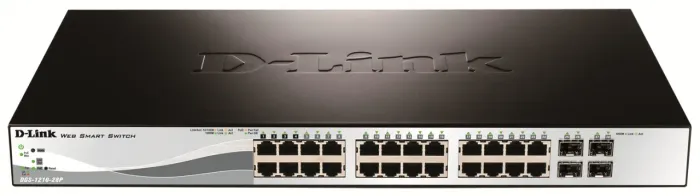 Switch D-Link Gigabit com 24x 10/100/1000Mbps RJ45 + 4x Combo 1G