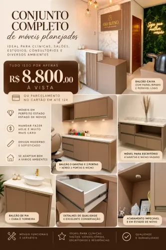 CONJUNTO COMPLETO DE MÓVEIS PLANEJADOS!