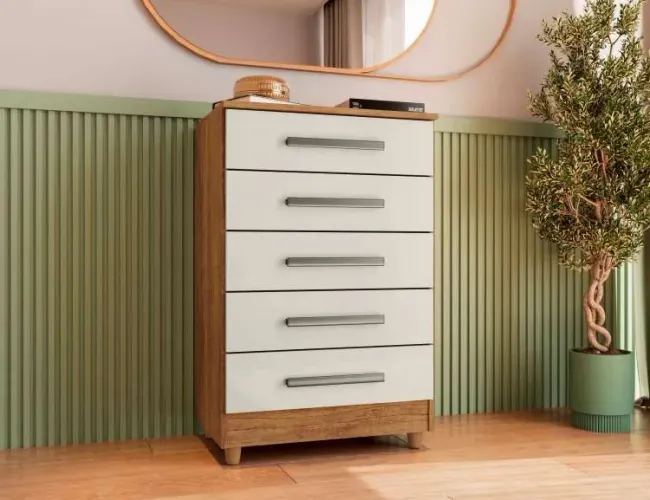 Comoda Paola 100x64x43, frete gratis, pague na entrega