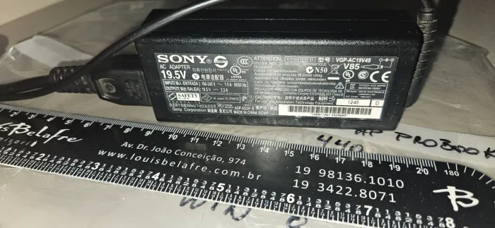 Sony 65W AC Adapter (model VGP-AC19V49) 19.5V
