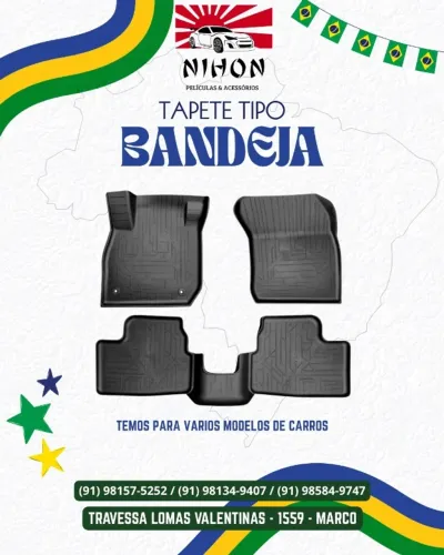 TAPETE BANDEJA ( COM BORDA ELEVADA )