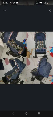 Carro de bebê novo só está sujo com uma pequena avaria 350
