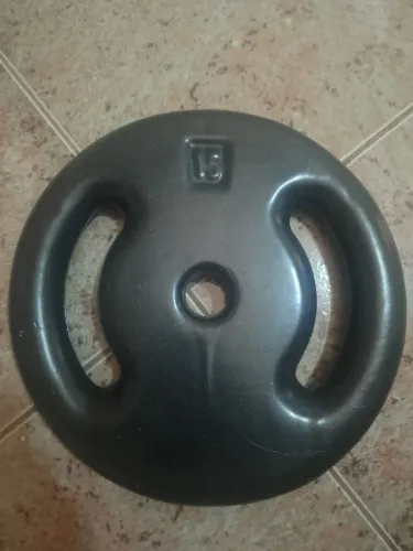 Anilha de 15kg (pode ser usado em casa)