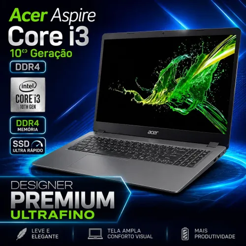 Notebook Acer Aspire Core i3 10° Ger DDR4 (A pronta entrega)
