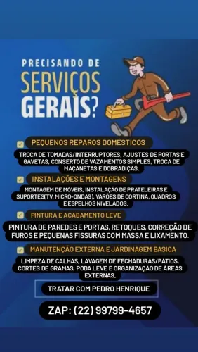 Faço de tudo com muito capricho!