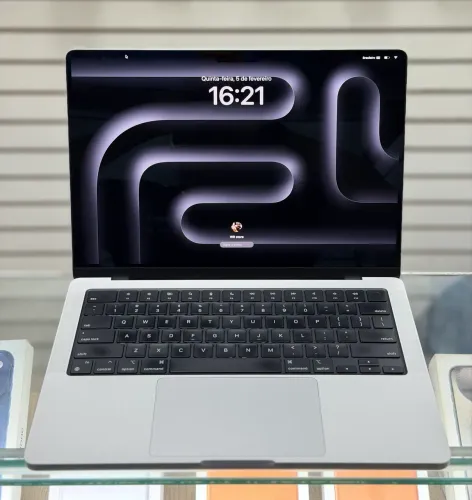 Macbook pro 14 polegadas chip m3 pro 18 / 512 LOJA FÍSICA bateria 96% ( 18gb / 512gb )