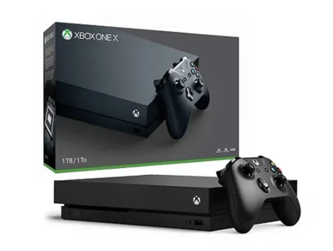 Xbox One X - 1TB - 2 Controles - 4 jogos