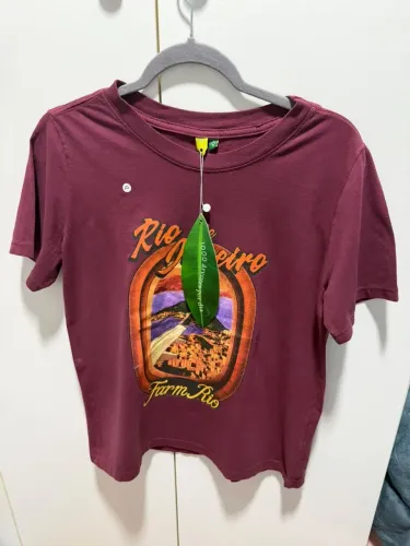 Camiseta Farm Bordo