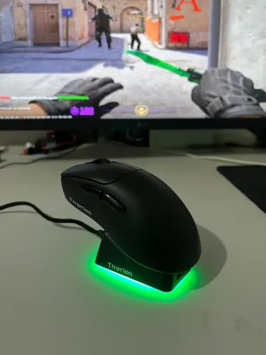 Mouse Gamer Titorion Velar Preto - Sem Fio