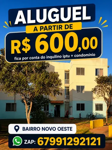 ALUGO POR 600 REAIS APARTAMENTO