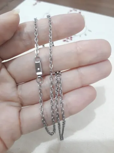 Cordão corrente aço inoxidável