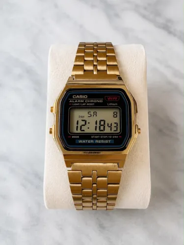 CASIO VINTAGE- DOURADO/PRETO !ORIGINAL!