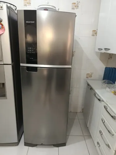 Geladeira Brastemp BRM46MK 385 Litros Frost Free Duplex Painel Eletrônico Inox - 110V