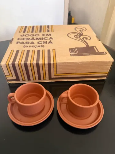 Conjunto cerâmica Vila Rica 12 peças terracota