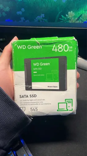 SSD 480GB WD Green, SATA 3 2.5 Pol, Leitura 545 MBps E Gravação 430MBps - Wds480g3g0a